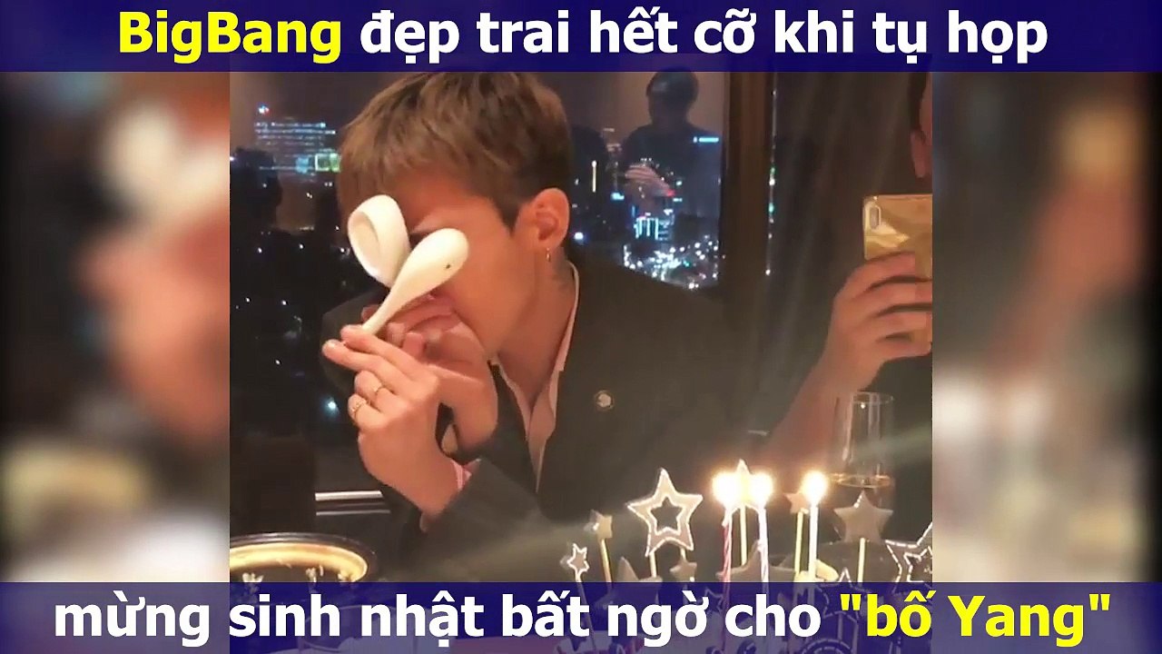 BigBang đẹp trai hết cỡ khi tụ họp mừng sinh nhật bất ngờ cho "bố Yang"