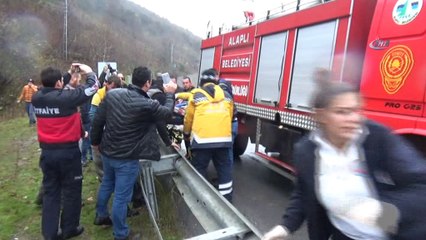 Alaplı-Akçakoca yolunda trafik kazası: 2 yaralı