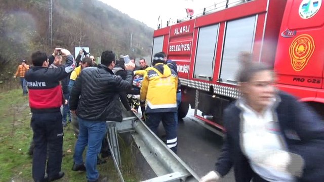 Alaplı-Akçakoca yolunda trafik kazası: 2 yaralı