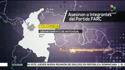Asesinan a dos militantes de la FARC en Antioquia, Colombia