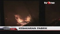 Pabrik Tahu di Karawaci Tangerang Hangus Dilalap Api