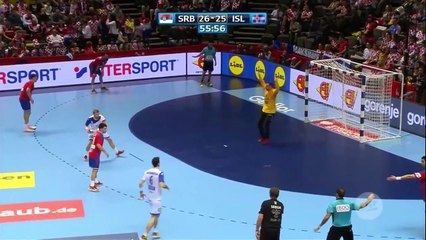 Handball le penalty improbable et en deux temps de Gudjon Va