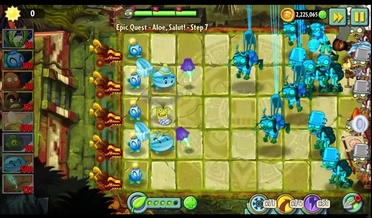 Растения против зомби 2/Plants vs Zombies 2: Epiq Quest Aloe, Salut уровень 7 + Kiwibeast