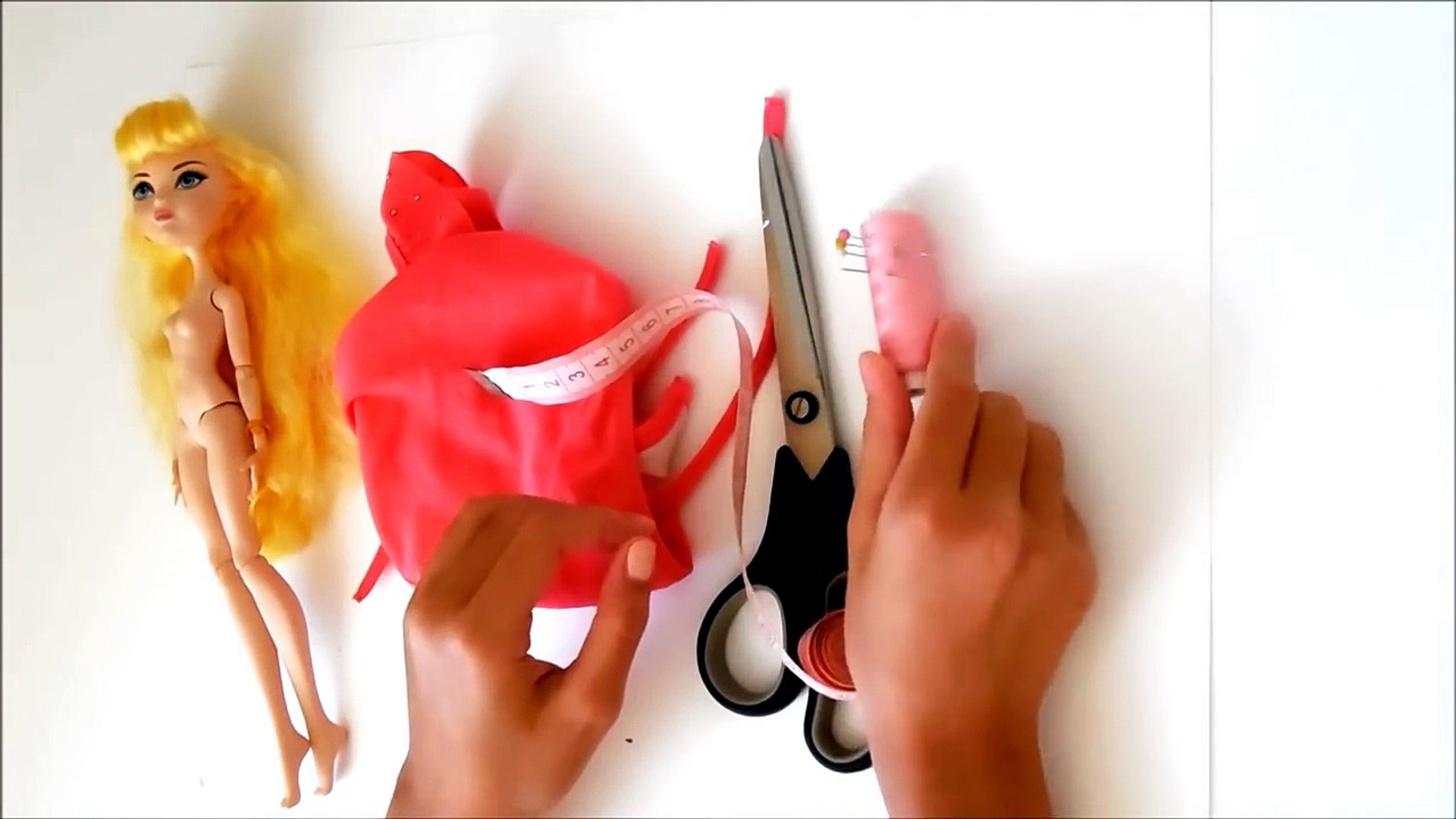 ⁣Одежда для кукол. Как сшить Платье для КУКЛЫ