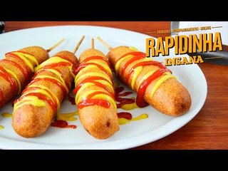 Corn Dog - receita de Corn dog - Salsicha empanada