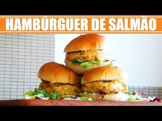 Mini Hambúrguer de Salmão - Web à Milanesa
