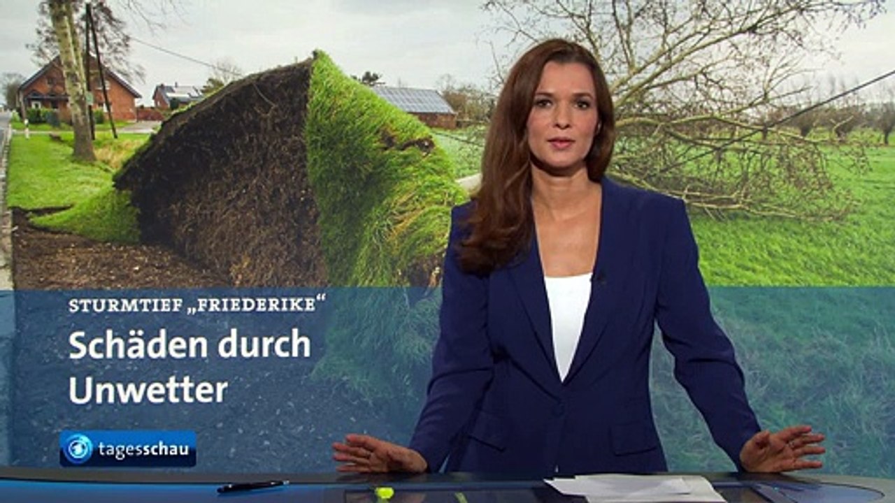 SCHWERPUNKT: Sturmtief 'Friederike': Unwetter zieht über Deutschland | Tagesschau24