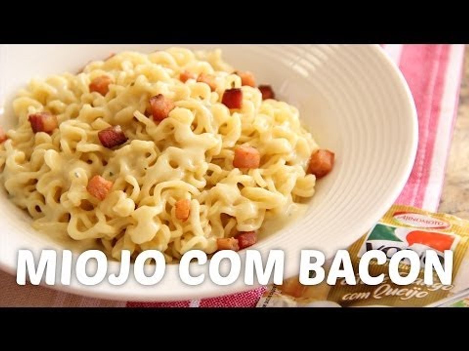 Macarrão Instantâneo com Bacon - VONO® Receitas de Verão