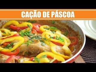Receita de Cação de Páscoa - Web à Milanesa