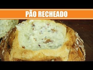 Pão Recheado com Creme de Queijo - Web à Milanesa