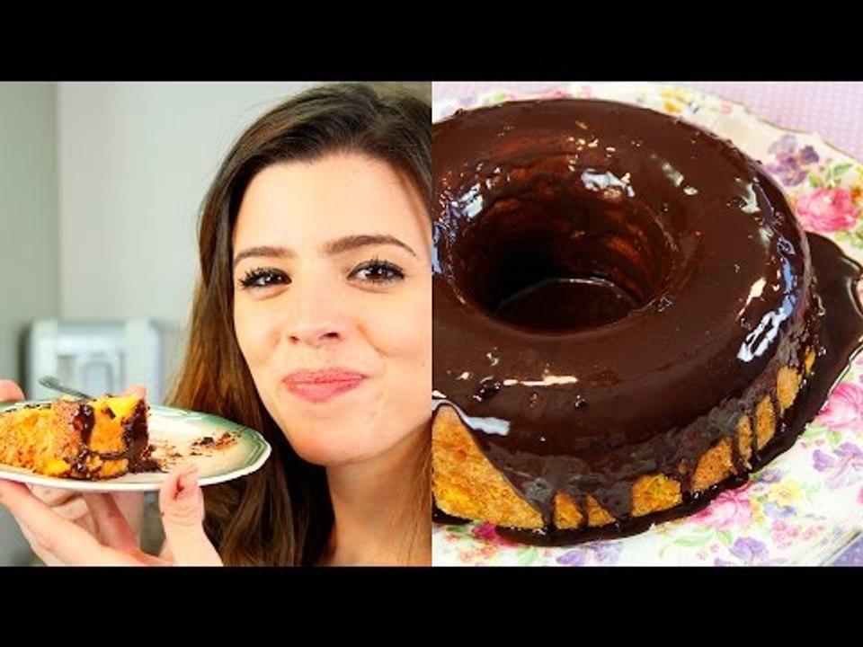 Bolo de Cenoura com Brigadeiro e Calda de Chocolate - Fouet Fouet