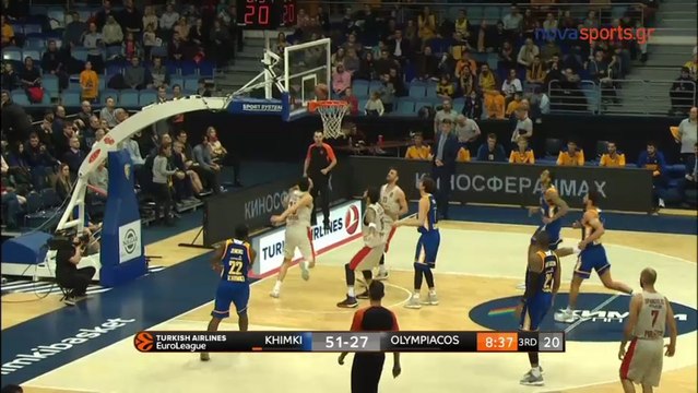 Ανάσα από τον Παπανικολάου - Χίμκι vs Ολυμπιακός - 18.01.2018