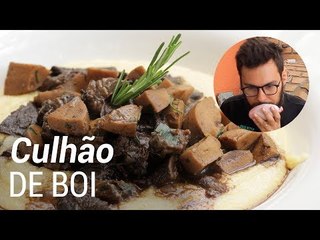 Como preparar Testículos de Boi com Funghi e Polenta - Web à Milanesa