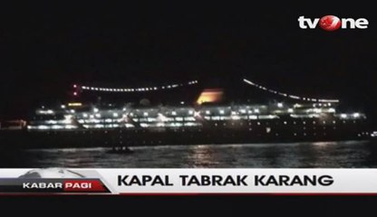 Kapal Lambelu Tabrak Karang, Ratusan Penumpang Panik