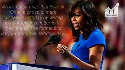 Barack Obama and wife Michelle share gushing messages on her birthday