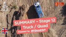 Summary - Truck - Stage 12 (Fiambalá / Chilecito / San Juan) - Dakar 2018