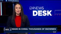 i24NEWS DESK | Made in China: thousands of snowmen | Thursday, January 18th 2018