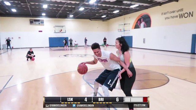 1v1 BASKETBALL - BF VS TRASH TALKING GIRLFRIEND!