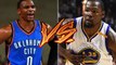 KEVIN DURANT VS RUSSELL WESTBROOK 1V1 BASKETBALL CHALLENGES