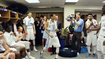 UNC Men's Basketball: Locker Room Celebration Post Providence - Sweet Sixteen Bound!