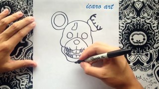 Como dibujar a rat de five nights at candys | how to draw a rat step by step