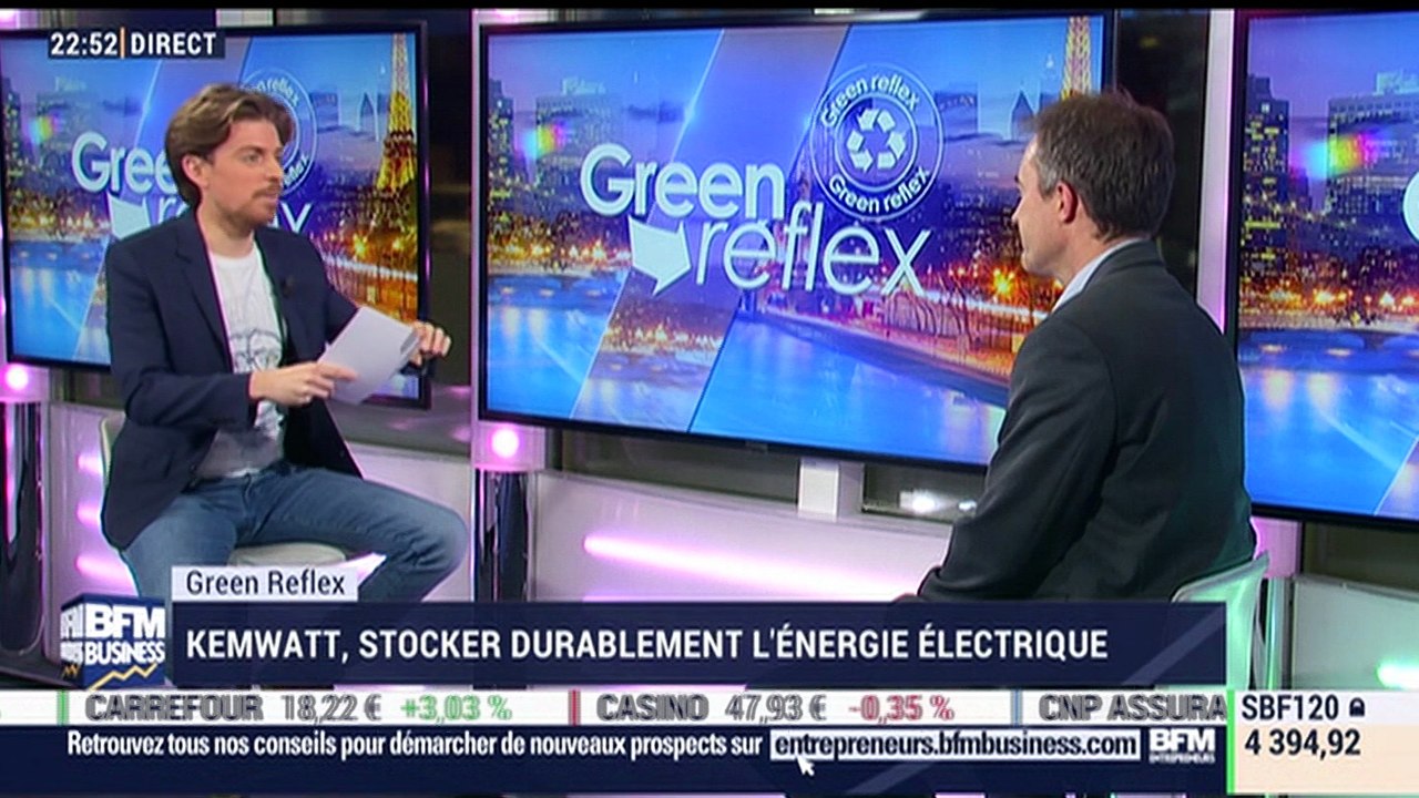 Green Reflex: Kemwatt, stocker durablement l'énergie électrique - 18/01
