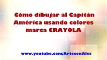 Cómo dibujar/Colorear al Capitán América (Colores marca CRAYOLA)