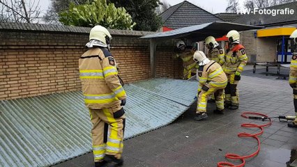 Zware westerstorm houdt huis in Zwartewaterland