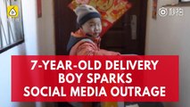 Chinese 7-year-old delivery boy sparks controversy