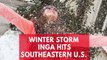 Winter storm Inga hits southeastern US, prompting school closures across multiple states