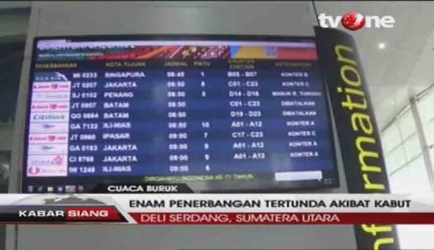 Akibat Kabut Tebal, Enam Penerbangan Ditunda