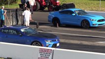 You've been waiting for this!!! 2017 Camaro 2SS vs 2017 Mustang GT-drag race