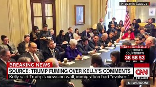 Trump furious about Kelly's wall comments