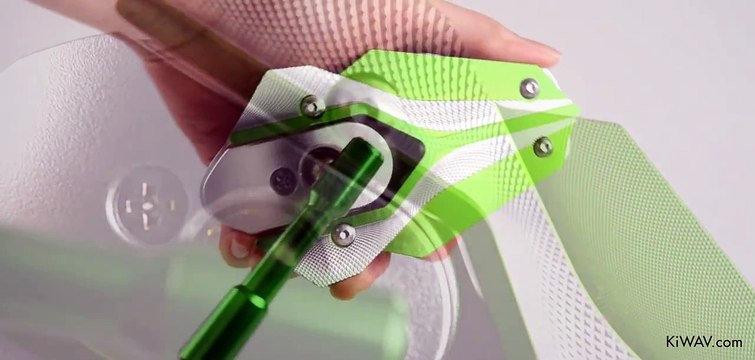 Motorcycle Mirrors Viper Green Adjustable Sportsbike with Chrome Mirror Base | KiWAV