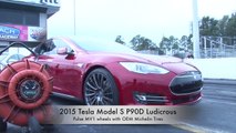 Tesla Model S P90D Ludicrous runs 11.2 @ 118.4 MPH Drag Racing 1/4 Mile