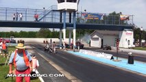 2013 Hemi Front Engine Dragster Drag Racing Gasser Reunion Thompson Raceway Park Video