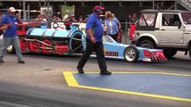 2011 Jet Car Drag Racing Trains Dragster Team Steam Super Chevy Show Bristol Dragway USA Video