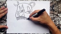 Como dibujar a five nights at freddys 4 | how to draw five nights at freddys 4