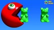 Learn Colors With 3D GUMMY BEARS JELLY BEANS And PACMAN For Kids Toddlers Babies-x3EvVzquQV4