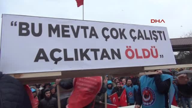 Sakarya'da Metal İşçilerinden Tabutlu Protesto