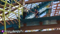 HobbyPig on ZIP LINE! Ropes Obstacle Course at Great Wolf Lodge in T