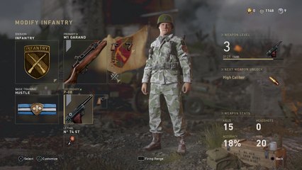 Call of duty world war 2 M1 grand best class setup