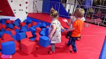 Learn Colors with Funny Baby Indoor Playground Family Fun Play Area Nursery Rhymes Song For Kids-