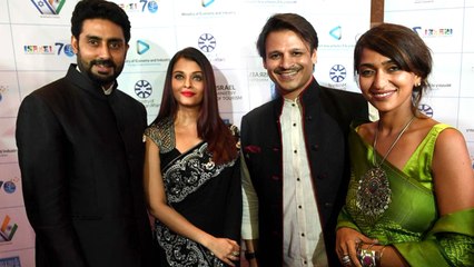 EXES Aishwarya Rai Vivek Oberoi At ISRAEL PM BENJAMIN NETANYAHU Bollywood Party