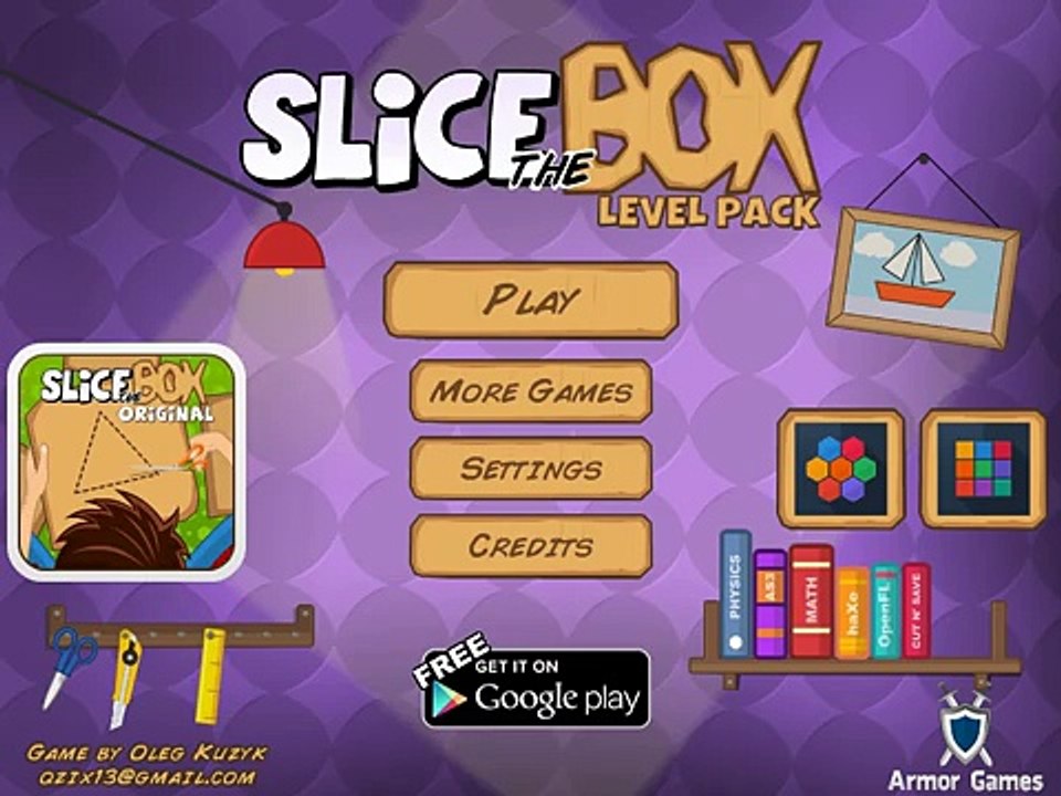 Slice the Box Level Pack 100 Walkthrough Levels 1 30 Part 1/2