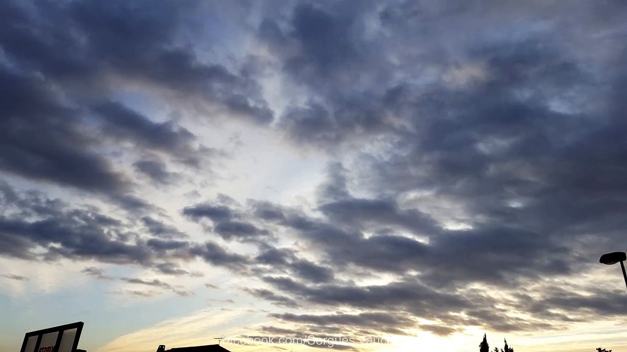 Levé de soleil à Sorgues (TimeLaps) 19 janvier 2018