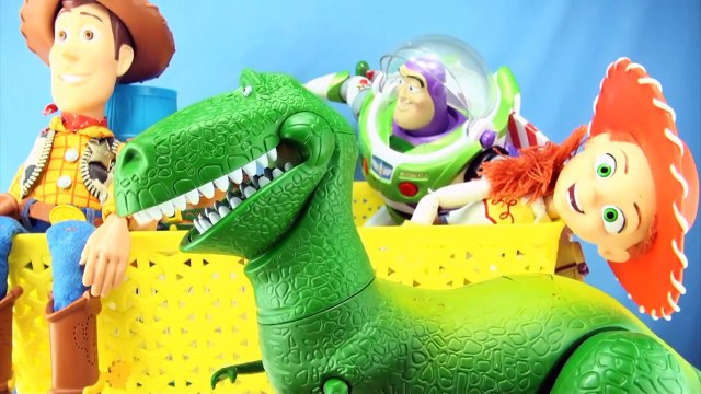 Box of Toy Story Toys - Collection of Charers from Toy Story - Woody, Buzz, Jessie, Rex