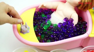 Learn Colors Baby Doll Bath Time ORBEEZ! with Surprise Toys For Toddlers Pokemon Go, Elena of Avalor