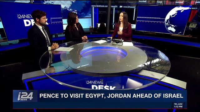 i24NEWS DESK | Pence to visit Egypt, Jordan ahead of Israel | Friday, January 19th 2018