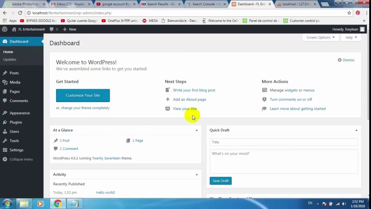 HOW TO MAKE COMPLETE WEBSITE WITH WORDPRESS 2018 PART 1 IN URDU/HINDi